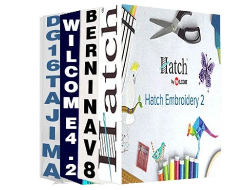Wilcom e4.2 / Hatch embroidery / Bernina v8 / DG16 tajima